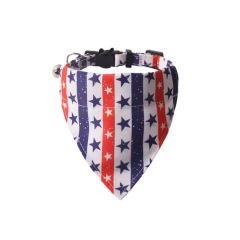 New product with bell pet collar national flag cat and dog collar
