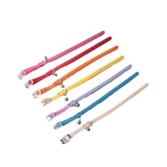 Pet multi-color cat collar PU