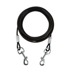 Amazon pet traction rope dog iron chain double-ended one-to-two wire rope traction rope dog pile fixed rope