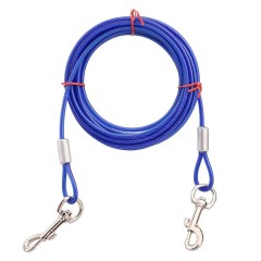 Amazon pet traction rope dog iron chain double-ended one-to-two wire rope traction rope dog pile fixed rope