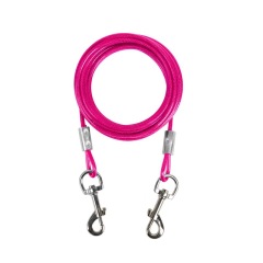 Amazon pet traction rope dog iron chain double-ended one-to-two wire rope traction rope dog pile fixed rope