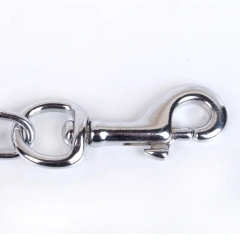 Pet metal dog chain collar leash for cats and dogs foam comfortable handle Outdoor dog leash sets can be customized