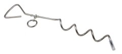 Outdoor iron galvanized chrome plated dog stake ground stake holder fixed stake pet leash