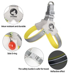 New style dog chest strap, saddle style pet chest strap, breathable reflective dog strap, pet leash