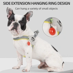 New style dog chest strap, saddle style pet chest strap, breathable reflective dog strap, pet leash