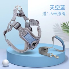 Dog Harness Leash Set Adjustable Pet Harness Vest For Small Large Dog Cat Reflective Mesh Puppy Cat Chest Strap Dog Accessories