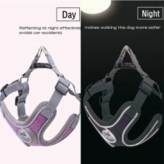 Dog Harness Leash Set Adjustable Pet Harness Vest For Small Large Dog Cat Reflective Mesh Puppy Cat Chest Strap Dog Accessories