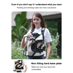 Puppy Kitten Travel Chest Sling Bag Pet Front Cat Dog Carrier Breathable Canvas Portable Backpack Cross Shoulder Strap