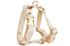 Wholesale Pet Accessories Dog Harness Set Luxury Puppy Cat Bow Tie Collar French Bull Pitbull Leash Leads With Pop Bag