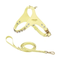 Adjustable Hot Drilling Bow Pet Chest Strap Cat Leash Rope Set Small Dog Collar Chest Back Dog Strap Small Dog Pet Supplies