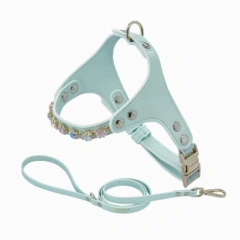 Adjustable Hot Drilling Bow Pet Chest Strap Cat Leash Rope Set Small Dog Collar Chest Back Dog Strap Small Dog Pet Supplies