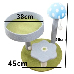 Cat Climbing Frame Funny Cat Scratch Mushroom Scratcher for Cats Sofa Protector Sisal Cats Scratch Board Scratcher Pet Supplies