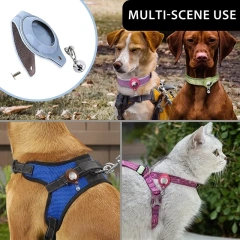 Reflective Dog Collar with Removable Airtag Protective Case WaterProof Pitbull French Bulldog Necklace Anti-Lost Dog Accessories