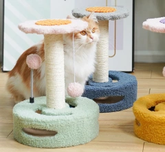 Cat Scratching Post and Kitten Scratching Post Purr-Babies to Scratch Made from Sisal and Plush Cat Scratcher Kitten Toy