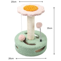 Cat Scratching Post and Kitten Scratching Post Purr-Babies to Scratch Made from Sisal and Plush Cat Scratcher Kitten Toy