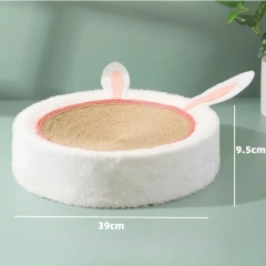 Cat Scratcher 2 In 1 Cat Anti Scratch Bed Cute Shape Cat Scratching Bed Round Cat Scratch Protection Paw Toy Gatos Accesorios