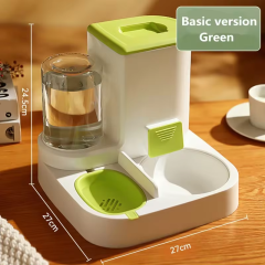 Factory Wholesale Nonslip Automatic Pet Food Feeders Water Dispenser 2 In 1 Dog Cat Bowls Drinking Fountain