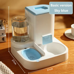 Factory Wholesale Nonslip Automatic Pet Food Feeders Water Dispenser 2 In 1 Dog Cat Bowls Drinking Fountain
