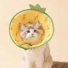 After Surgery Neck Collar Anti Lick Summer Breathable Headgear Cotton Mesh Cool Elizabeth Circle Neck Accessories for Small Dogs