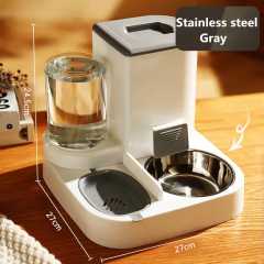 Factory Wholesale Nonslip Automatic Pet Food Feeders Water Dispenser 2 In 1 Dog Cat Bowls Drinking Fountain