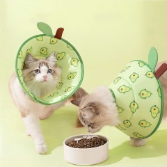 After Surgery Neck Collar Anti Lick Summer Breathable Headgear Cotton Mesh Cool Elizabeth Circle Neck Accessories for Small Dogs