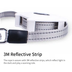 Retractable Dog Leash for Small Dogs Cats up to 30kg with 140cm Anti-Pull Strong Nylon Tape, Hands Free, Portable Walking Leash