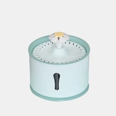 2.4L Pet Cat Dispenser Drinking Water Fountain Activated Carbon Filters LED Automatic Feeder Container USB Interface