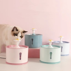2.4L Pet Cat Dispenser Drinking Water Fountain Activated Carbon Filters LED Automatic Feeder Container USB Interface