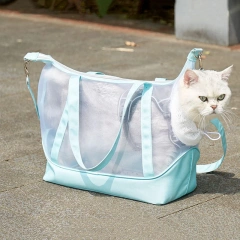 Cat Carrier Breathable Mesh Pet Travel Carrier for Cats, Dogs Puppy Comfort Portable Folding Pet Carrier Bag