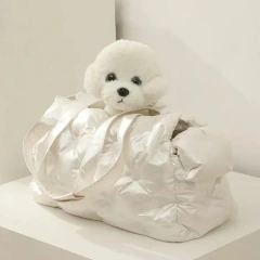 Winter Pet Carrier Bag Warm Pet Handbag for Small Dog Cat Portable Pet Travel Bag for Puppy One Shoulder Dog Outdoor Carry Bag