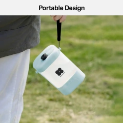 Mewoofun Portable Dog Water Bottle Foldable Dog Drinking BottleLeak Proof Water Bottle for Dogs and Cats with Strap 400ml
