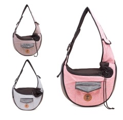 Warm Pet Bag Striped Small Dog Should Bag Cat Carrier Teddy Bag Pet Handbag for Puppy