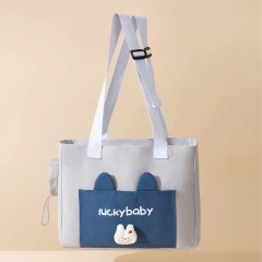 Cat Carrier Bag Pet Dog One Shoulder Canvas Transport Bag Fashion Portable Handbag Puppy Kitten Sling Bag Out Travel Backpack
