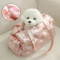 Winter Pet Carrier Bag Warm Pet Handbag for Small Dog Cat Portable Pet Travel Bag for Puppy One Shoulder Dog Outdoor Carry Bag