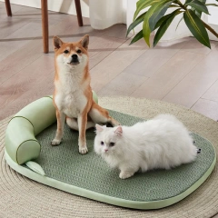Pet Bed Summer Removable and Washable Cool Feeling Kennel Pad Four Seasons Universal Dog Bed Cat Sofa Sleeping Nest Supplies