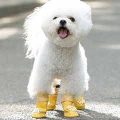 Dog High-Top Rain Shoes Summer Shoes Waterproof Pet Footwear Small Dogs Footwear Teddy Bichon Shoe Covers Outdoors