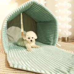 Kennel Winter Warm Small Dog House Closed Pet Winter Dog Bed Cat Nest Four Seasons Universal Dog House Pets Accessories