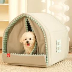 Kennel Winter Warm Small Dog House Closed Pet Winter Dog Bed Cat Nest Four Seasons Universal Dog House Pets Accessories