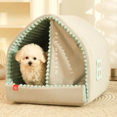 Kennel Winter Warm Small Dog House Closed Pet Winter Dog Bed Cat Nest Four Seasons Universal Dog House Pets Accessories