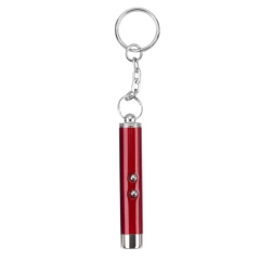 4mW Mini Light Training Torch Flashlight Teasing Cat Keychain LED Laser pointer Portable Pet Cat Tickle Toy Pointer No battery