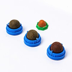 Catnip Cat Wall Sticky Ball Toy Scratcher Treatment Health Natural Removal Ball Promote Digestion Cat Grass Snacks Four Pack