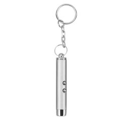 4mW Mini Light Training Torch Flashlight Teasing Cat Keychain LED Laser pointer Portable Pet Cat Tickle Toy Pointer No battery