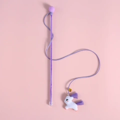 Cat Cartoon Plush Bell Funny Cat Stick Carpenterworm Sun Flower Bean Sprout Pet Interactive Vocal Toy Cat Accessories Pet Toys