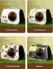 Cat Carrying Travel Backpack Outdoor Capsule Shoulder Bag Breathable Carrier For Puppy Kitty Newborn Pet Foldable Zipper Handbag
