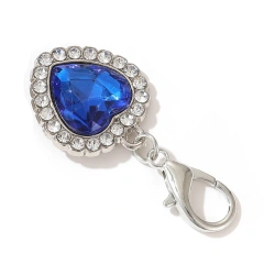 Rhinestone Love Dog Cat Pendant Jewelry Small Cat and Dog Collar Pendant Accessories