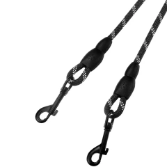 Benepaw Durable Double Dog Leash Coupler Reflective Strong Dual Pet Leash Lead 360° No Tangle For Small Medium Large Dogs