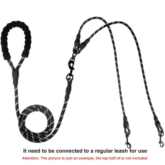 Benepaw Durable Double Dog Leash Coupler Reflective Strong Dual Pet Leash Lead 360° No Tangle For Small Medium Large Dogs