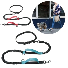 Hand Free Dog Leash for Pet Walking Running Jogging Adjustable Dog leash Waist Belt Chest Strap Traction Rope Dog Accessories