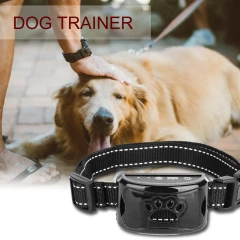 New USB Rechargeable Dogs Training Collar Ultrasonic Pet Dog Anti Barking Stop Barking Vibration Waterproof Collar Devices