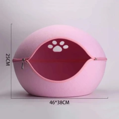 Four Seasons Detachable And Washable Felt Cat Cave Indoor Cat House Bed